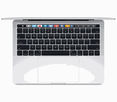 Apple MacBook Pro 2016 13,3" met Touch Bar i7, 512GB Zilver