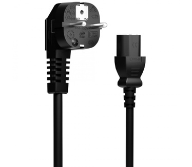 Allteq Apparaatsnoer C13 - Zwart