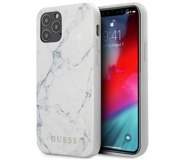 Guess Marble Hard Case - Apple iPhone 12 Pro Max (6.7")  Wit