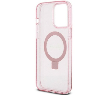 Guess Ring MagSafe Back Case - iPhone 15 Pro Max (6.7") - Roze Roze