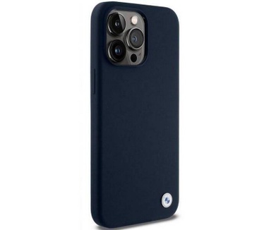 BMW Silicone Back Case - Apple iPhone 15 Pro Max (6.7") - Blauw Blauw