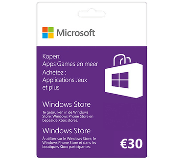 Microsoft Windows Windows Store Gift Card €30