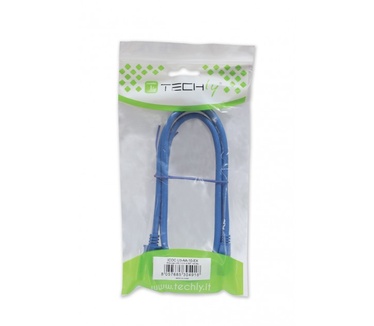 Techly USB 3.0 Superspeed Cable A / Micro B 2m Blue ICOC MUSB3-A-020 Blauw