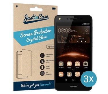 Just in Case Huawei Y5 II Screenprotector - 3 stuks - Crystal Clear