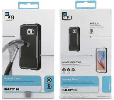 BeHello Samsung Galaxy S6 Impact Case Grey/Black