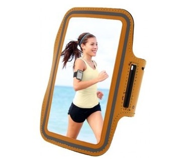 qMust Sport armband Huawei P8 Lite (Orange/Grey)