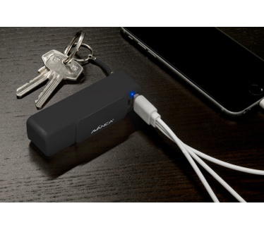 Avanca Powerbar 2000 Sleutelhanger - Zwart