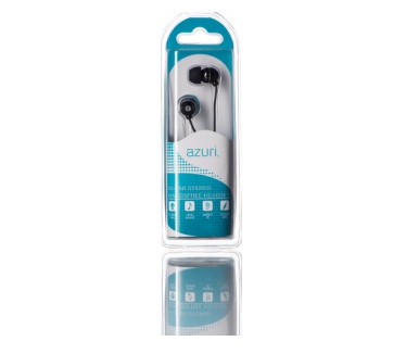 Azuri Handenvrij stereo hoofdtelefoon - zwart - 3.5 mm - universeel