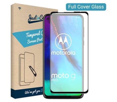 Just in Case Full Cover Tempered Glass Motorola Moto G Pro Zwart