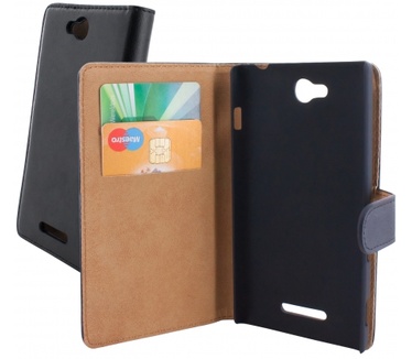 Mobiparts Mobiparts Classic Wallet Case Sony Xperia C Black
