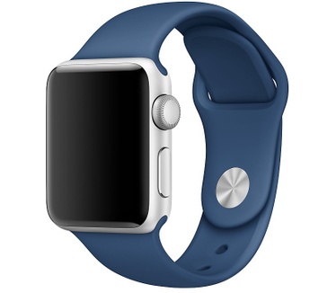 Apple Watch 38mm Siliconen Sportband - Middernachtblauw