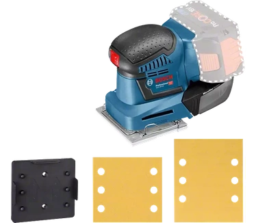 Bosch Professional GSS 18V-10 Accu vlakschuurmachine - 18 V - Zonder accu en lader - Met L-BOXX