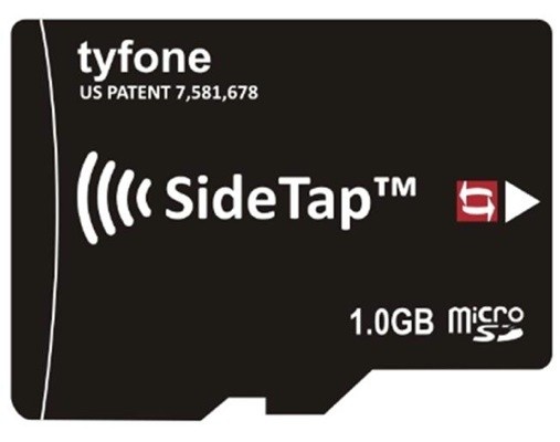 Tyfone SideTap,  microsd-kaart met nfc
