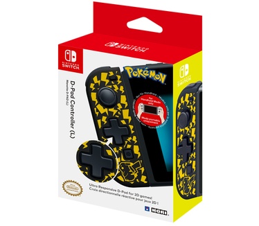 Hori D-PAD Controller Pikachu Geel, Zwart