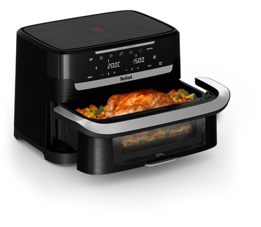 Tefal Ever Fry Dual Flex EY9288 Airfryer met flexibel tussenschot en infraroodtechnologie - 7 programma's - 9L