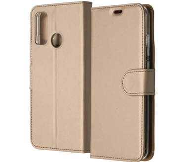 Accezz Wallet Softcase Booktype (P Smart (2020)) Goud