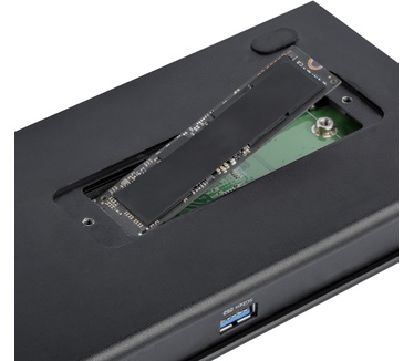 Startech.com Dual 4K 60Hz Monitor Thunderbolt 3 Dock - PCIe M.2 Slot and SD Reader