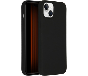 Accezz Liquid Silicone Backcover met MagSafe iPhone 15 Plus - Zwart