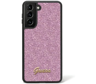 Guess Glitter Back Case - Samsung Galaxy S24 Ultra (S928) - Paars Paars