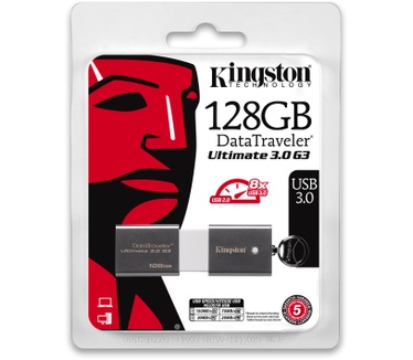 Kingston DataTraveler Ultimate 3.0 G3 128GB Grijs