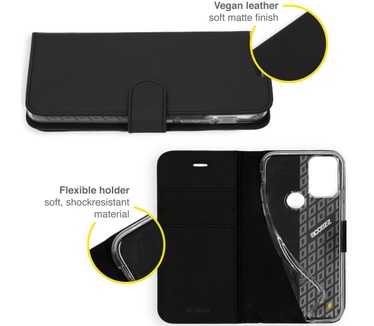 Accezz Wallet Softcase Bookcase Motorola Moto G30 / G20 / G10 (Power) (Moto G30, Moto G20, Moto G10 Power, Moto G10) Zwart