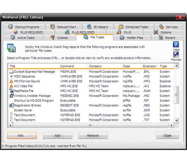 WinPatrol screenshot (481 pix)