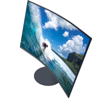Samsung C32T550FDR Blauw, Grijs