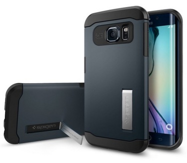 Spigen Slim Armor Samsung Galaxy S6 edge Case - SGP11426 - Metal Slate