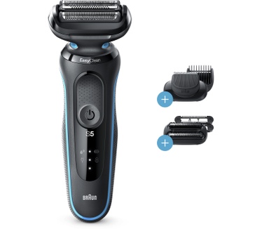Braun Series 5 50-M1850s Elektrisch Scheerapparaat, 2 EasyClick-opzetstukken, Munt