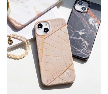 Selencia Aurora Fashion Backcover Samsung Galaxy A33 - Duurzaam hoesje - 100% gerecycled - Earth Leaf Beige