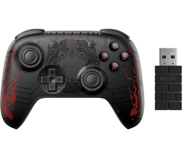 8Bitdo Ultimate 2C 2.4G Pad Black Myth Wukong - Controller - Android Rood, Zwart