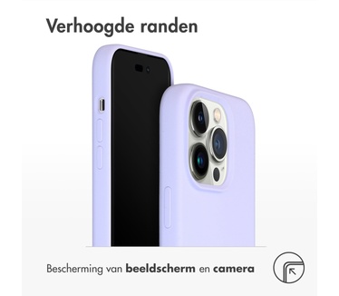 Accezz Liquid Silicone Backcover met MagSafe iPhone 14 Pro - Paars