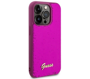Guess Sequins Back Case - Apple iPhone 14 Pro Max (6.7") Magenta Paars