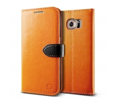 Lific Vivid Wallet Case Samsung Galaxy S6 Edge - Orange/Black