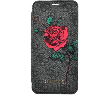 Guess 4G Flower Desire BookCase voor iPhone 6/6S/7/8 Plus - Grijs Grijs