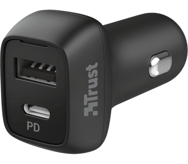 Trust Qmax 30W Ultra-Fast USB-C & USB Car Charger with PD