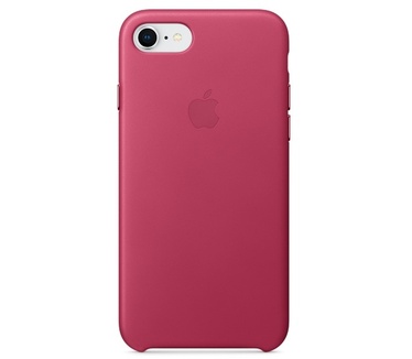 Apple Leren hoesje voor iPhone 8/7 Fuchsiaroze