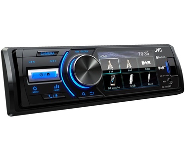 JVC KD-X561DBT 1DIN Mechless autoradio met 3" TFT kleurenscherm met DAB+ radio ontvanger.