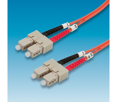 Roline FO cable 62.5/125µm, SC/SC, Orange, 2m