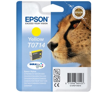 Epson Singlepack Yellow T0714 DURABrite Ultra Ink