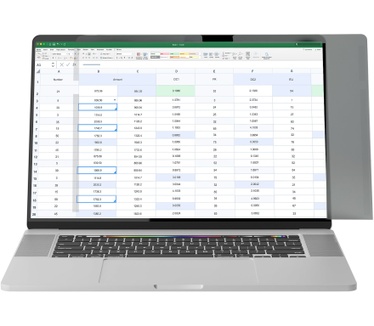 Startech.com 16-inch Macbook Pro 21/23 Laptop Privacy Filter, Anti-Glans Privacyscherm met 51% Blauw Licht Reductie, Monitor Screen Protector met +/- 30 grad. Kijkhoek, Omkeerbare Matte/Glanzende zijden