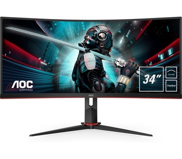 AOC CU34G2/BK Rood, Zwart