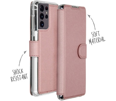 Accezz Xtreme Wallet Bookcase Galaxy S21 Ultra - RosГ© Goud (Galaxy S21 Ultra) Rosé Goud