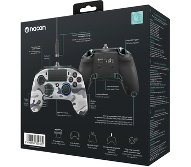 Nacon controller Revolution Pro voor PS4 - Camouflage grijs