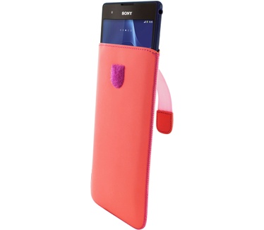 Mobiparts Premium Pouch Size 5XL Peach Pink