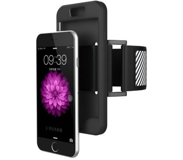 qMust Apple iPhone 6 Plus / 6s Plus TPU Sport armband case - Black