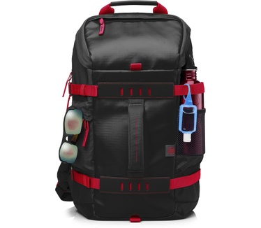 HP 15.6 Odyssey Backpack Rood, Zwart