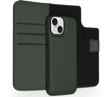 Accezz Premium Leather 2 in 1 Wallet Bookcase iPhone 15 - Groen