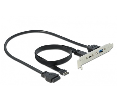 Delock Slot Bracket with 1 x USB Type-C and 1 x USB Type-A Port