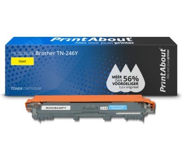 PrintAbout Huismerk Brother TN-246Y Toner Geel Hoge capaciteit